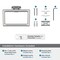 Amerock Esquire Polished Nickel/Stainless Steel Contemporary 5-1/4 in 133 mm Length Towel Ring BH26612PNSS - alternate 5