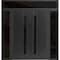 Vdomdoors Aluminum Double Doors Dekton 0163 Ardesia Nero 2 Sidelight and Top Transom Entry Door Painted (W100 DEKTON0163DEXD-ARD-W14+72+14xH80+16-LH-O - alternate 1