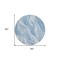 Homeroots 8' Denim Blue And Sky Blue Round Abstract Washable Indoor Outdoor Area Rug 582982 - alternate 8