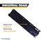 Kable Kontrol Cable Ramp, 1.77 in H, 35.43 in L, 9.842 in W, 2 Channel, Polyurethane/Rubber, Black, Yellow CP9987 - alternate 12