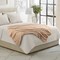 Lavish Home Faux Fur Throw Blanket 60x70-Inch Twin Blanket for Couch, Bed, or Chair Soft Throw with Plush, Taupe 66-THROW057-T - alternate 9