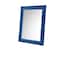 Homeroots 74" Blue Square Wood Framed Mounted Accent Mirror 488089 - alternate 6