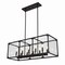 Jonathan Y Paysan 35" Linear 10-Light Adjustable Iron/Seeded Glass Rustic Farmhouse LED Pendant, Oil Rubbed Bron JYL7515A - alternate 14
