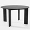 Homeroots 51" Black Solid Wood Round Top Dining Table 712181 - alternate 6