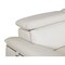 Homeroots 87" White Italian Leather Sofa With Silver Legs 329688 - alternate 6