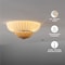 Vidalite Hikari 3-Light Ceiling Light with Woven Bamboo & White Fabric Shade, Flush Mount Canopy CE1009194 - alternate 6