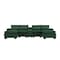 Homeroots 55" Green Fabric Modular USB Sleeper Sofa 568295 - alternate 1