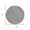 Homeroots 8' White And Black Round Geometric Washable Indoor Outdoor Area Rug 612162 - alternate 8