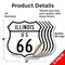 Signmission Illinois Route Marker Shield Sign Us 66, 6 inch X 6 inch, Vinyl Decal, 5PK SHI-D-5PACK-6-382 - alternate 6