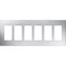 Lutron Designer Wall Plates, Number of Gangs: 6 Stainless Steel, Satin Finish, Stainless Steel CW-6-SS - alternate 1