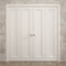 Sartodoors Sliding Closet Double Bi-fold Doors 72 x 96 inches, Ego 5006 Painted White Oak, Sturdy Tracks Mold EGO5006DBF-PWO-72x96 (4* 18x96) - alternate 4