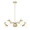 Z-Lite Realm Sphere 5 Light Chandelier, Modern Gold, 32 In W x 8 In H 7517-5MGLD - alternate 6