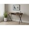 Homeroots 42" Brown and Black Wood and Metal x-Shape Computer Desk With Two Drawers 489885 - alternate 5