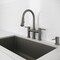Blanco Empressa Bridge Pull-Down 1.5 GPM, Satin Dark Steel 443263 - alternate 4