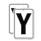 Signmission Sign with Letter Y, 18'' X 24'' 2 Signs, Heavy Gauge Aluminum, 2PK A-1824-2PACK-22916 - alternate 1