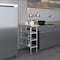 Amgood 30in D x 12in L Stainless Steel Table, Three Undershelves AMG WT-3012-3SH-Z - alternate 8