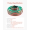 Vevor Oxygen Acetylene Hose 1/4-Inch x 50FT R Grade Hose 300PSI Max Working Pressure RTW1450A - alternate 8