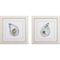 Homeroots Set of Two Oysters Watercolor Framed Wall Art, 2PK 401412 - alternate 1