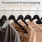 Campior Cherry Wooden Hangers, Heavy-Duty with 360 Deg Swivel Hook, Non-Slip, Pants Bar, 5PK CMPWH5CY - alternate 6