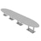 Skutchi Designs Oval Conference Table With Power Unit, 48 in W, 240 in L, Grey HAR-OVL-48X240-DOU-U779-NA - alternate 1