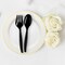 Smarty Had A Party Black Disposable Plastic Serving Flatware Set, 300PK 2650-B-CS-CASE - alternate 6