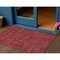 Homeroots 3' X 5' Red And Brown Geometric Washable Indoor Outdoor Area Rug 598298 - alternate 1