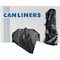 Accufit 16 gal Trash Bags, 24 in x 32 in, 1 mil, Black, 250 PK H4832TK X01 - alternate 1