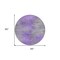 Homeroots 8' Purple Gray And Charcoal Round Abstract Washable Indoor Outdoor Area Rug 587172 - alternate 7