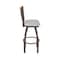 Holland Bar Stool Co Eleanor 30in Swivel Bar Stool with Bronze Finish, Medium Back and Graph Alpine Seat 880 - alternate 7