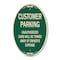 Signmission Unauthorized Cars Will Be Towed Away At Owner, 12 In X 18 In Architectural, Heavy Gauge Aluminum A-OV-G-1218-9875 - alternate 1