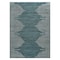 World Rug Gallery Bohemian Stripe Stain Resistant Area Rug 5 ft x 7 ft Teal 385TEAL5X7 - alternate 5