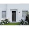 Vdomdoors Front Exterior Prehung Steel Door Ronex0144 Grey Transom Window Sidelite Entry Metal Modern Painted RONEX0144EXD-GRE-W36 X H80+16-RH-I - alternate 6