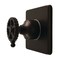 Kingston Brass Single-Handle Six-Way Diverter Valve with Square Trim Kit, Oil Rubbed Bronze KS4045CG - alternate 1