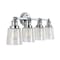 Jonathan Y Beverly 31.75" 4-Light Iron/Seeded Glass Classic Cottage LED Vanity Light, Chrome JYL7533A - alternate 7