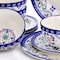 Laurie Gates California Designs Tierra Star 12 Piece Hand Painted Dinnerware Set in Blue 130956.12RR - alternate 8