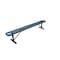 Mytcoat 8ft Outdoor Bench without Back, Portable, Light Blue, Expanded Metal, Textured Coating 804310 - alternate 1