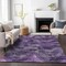 Homeroots 9' X 12' Purple Lavender And Gray Abstract Washable Indoor Outdoor Area Rug 587150 - alternate 8