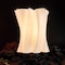 Jonathan Y Flame 13.5 in. Modern Bohemian Plant-Based PLA 3D Printed Dimmable LED Table Lamp, White/Black USA1002B - alternate 9