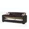 Homeroots 87" Gray Chenille Sleeper Sofa And Toss Pillows With Brown Legs 607087 - alternate 1