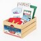 Homeroots 12" Organic Vintage Style Merry Christmas Apples Natural Wood Crate 406758 - alternate 4