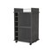 Homeroots Gray Rolling Bar Cart With Wine Storage 535100 - alternate 8