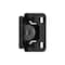 Amerock 1/2in 13mm Overlay Single Demountable Partial Wrap Matte Black Cabinet Hinge, 1 Pair BPR8719FB - alternate 1