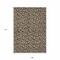 Homeroots 9' X 12' Brown And Ivory Floral Washable Indoor Outdoor Area Rug 581892 - alternate 9