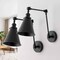Jonathan Y Rover 7 in. Classic Industrial Metal Adjustable Arm LED Wall Sconce, Black, 2PK JYL7462E-SET2 - alternate 8