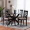 Baxton Studio Savina Modern Sand Fabric and Dark Brown Wood 5-Piece Dining Set 256-9725-10902-ZORO - alternate 9