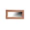 Homeroots 24" Brown Solid Wood Freestanding and Wall Mount Accent Mirror 635806 - alternate 1