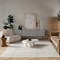 Homeroots 5' X 7' Cream and Beige Geometric Distressed Indoor Outdoor Area Rug 558817 - alternate 9