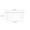 Karat Food Bucket, 32 oz, 6.5in. Dia x 2.4in.h, White, Paper, 360PK FP-PSB32 - alternate 7