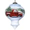 Homeroots Red Farm Truck with Tree Hand Painted Mouth Blown Glass Ornament 477529 - alternate 4