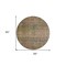 Homeroots 8' Artichoke Green And Hot Pink Round Floral Washable Indoor Outdoor Area Rug 605737 - alternate 6